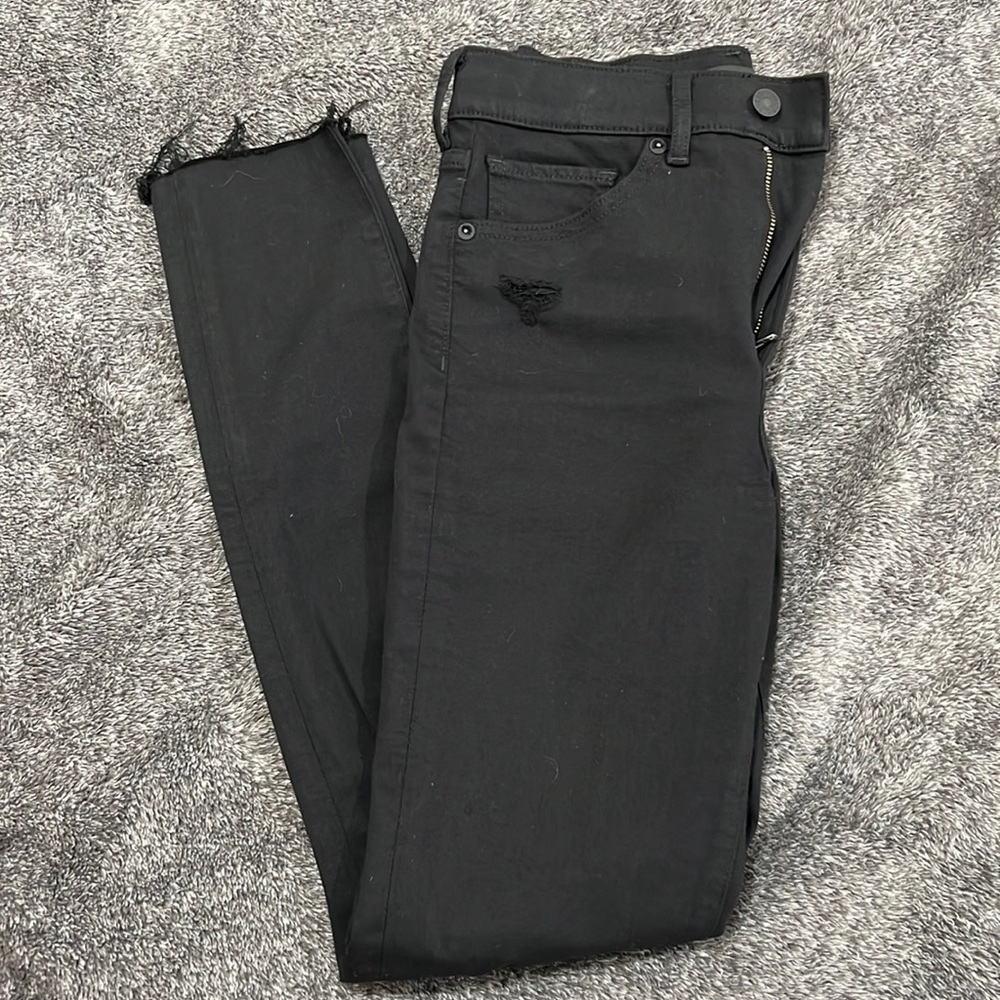 Express black high rise skinny jeans